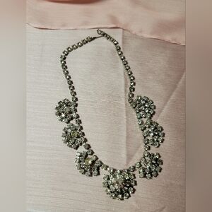 Vintage rhinestone statement necklace